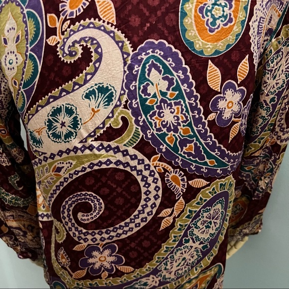Jack Winter Funky Disco Paisley Vintage Shirt Size M - Picture 12 of 14
